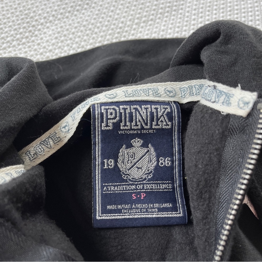 Victoria’s Secret PINK Black Bejeweled Sweat Suit Set (Limited Edition) - Picture 5 of 9
